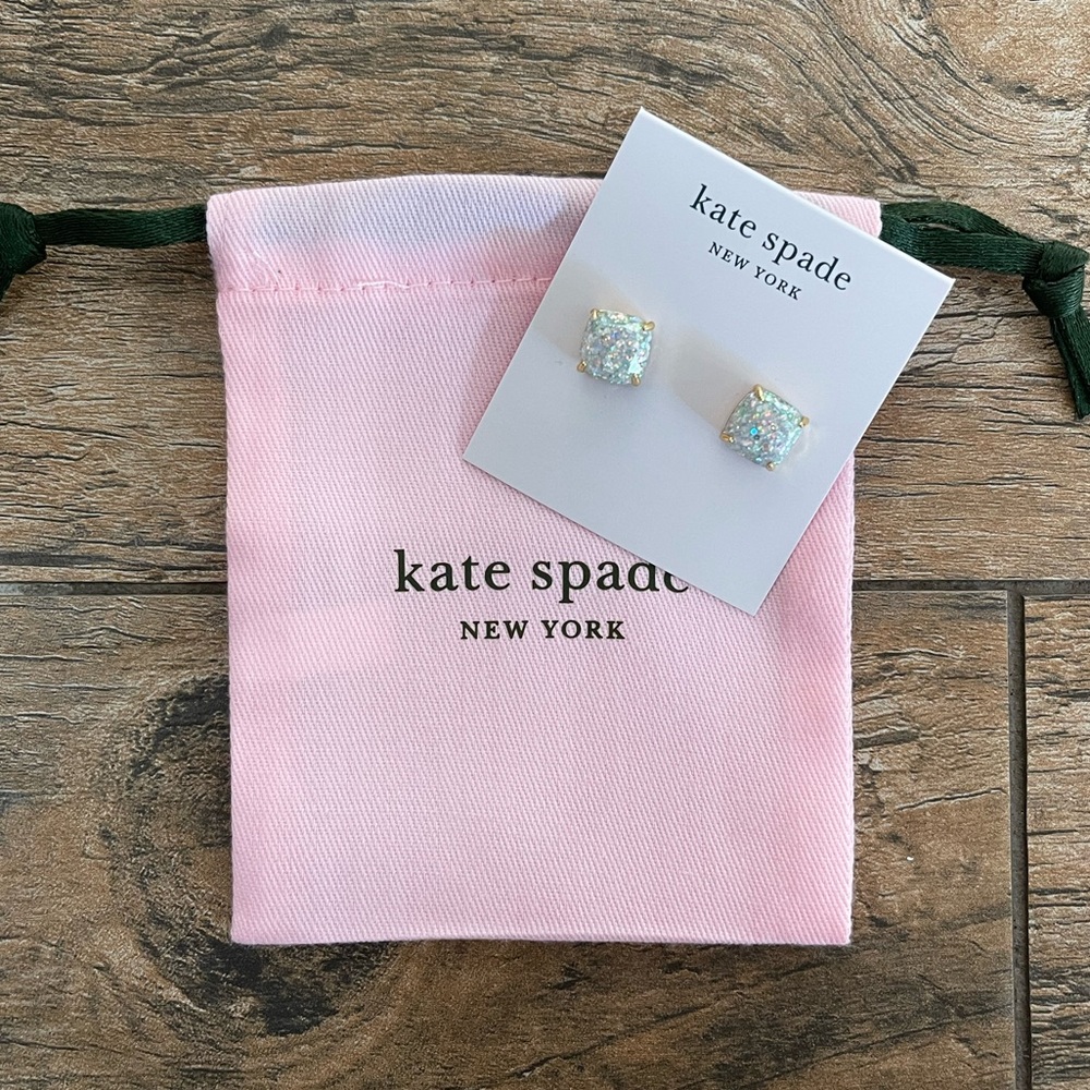 New KATE SPADE New York Glitter stud earrings